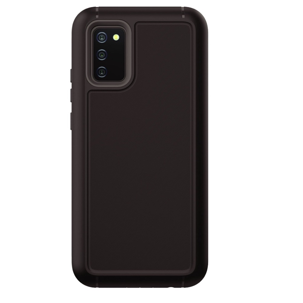 Onn. Rugged Phone Case for Samsung Galaxy A02s Black